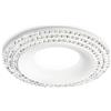 Gea luce GFA210- FARETTO DA INCASSO CON 3 STRISCE STRASS D.9,7CM BIANCO 1 LUCE ATTACCO GU10