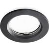 Gea luce GFA222- FARETTO DA INCASSO IN ALLUMINIO COLORE NERO 1 LUCE ATTCCO GU10 D.7,8CM