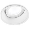 Gea luce GFA230- FARETTO DA INCASSO IN ALLUMINIO COLORE BIANCO 1 LUCE ATTCCO GU10 D.8,5CM ORIENTABILE