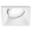 Gea luce GFA240- FARETTO DA INCASSO IN ALLUMINIO COLORE BIANCO 1 LUCE ATTCCO GU10 QUADRATO 9CM ORIENTABILE
