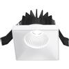 Gea luce GFA303- FARETTO DA INCASSO IN ALLUMINIO A LED 3000K 700LM 9W QUADRATO 7CM BIANCO