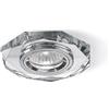 Gea luce GFA322- FARETTO OTTAGONALE 10, 8CM IN METALLO E CRISTALLO FINITURA CROMO 1 LUCE ATTACCO GU10