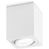 Gea luce GFA331- FARETTO H. 9,6CM QUADRATO BIANCO ORIENTABILE IN ALLUMINIO 1 LUCE ATTACCO GU10