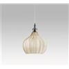 Gea luce CLEOFE S/11 - LAMPADARIO SOSPESO 1 LUCE ATTACCO E27 IN VETRO COLORE OCRA D.23CM