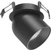 Gea luce GFA442- FARETTO ORIENTABILE NERO SATINATO A LED 3000K 680LM 9W IP21 TONDO D.7CM DA INCASSO