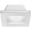 Gea luce GFA594- FARETTO QUADRATO IN GESSO 1 LUCE ATTACCO GU10 12CM DA INCASSO CON VETRO