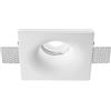 Gea luce GFA611- FARETTO QUADRATO IN GESSO 1 LUCE ATTACCO GU10 12CM D.5CM DA INCASSO