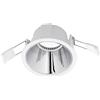Gea luce GFA621- FARETTO DA INCASSO BIANCO OPACO E CROMO 1 LUCE ATTACCO GU10 D.9CM