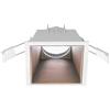 Gea luce GFA625 - FARETTO DA INCASSO BIANCO OPACO E RAME 1 LUCE ATTACCO GU10 QUADRATO 9CM