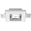 Gea luce GFA631- FARETTO IN GESSO FINITURA CROMO DA INCASSO 1 LUCE ATTACCO GU10 12X12CM