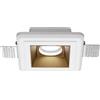 Gea luce GFA632- FARETTO IN GESSO FINITURA RAME GIALLO DA INCASSO 1 LUCE ATTACCO GU10 12X12CM