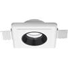 Gea luce GFA633- FARETTO IN GESSO FINITURA NERA DA INCASSO 1 LUCE ATTACCO GU10 12X12CM D.6,9CM
