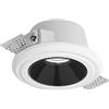 Gea luce GFA643- FARETTO DA INCASSO D.7,7-12CM IN GESSO NERO LUCIDO 1 LUCE ATTACCO GU10