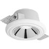 Gea luce GFA644- FARETTO DA INCASSO D.7,7-12CM IN GESSO CROMO LUCIDO 1 LUCE ATTACCO GU10