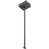 Gea luce GAETA BI SP/4 - KIT CON ROSONE DA 75CM PER BINARIO GAETA ART.SP/2 NERO