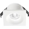 Gea luce GFA851N- FARETTO DA INCASSO QUADRATO BIANCO LED 4000K 340LM 4W 4,5X4,5CM ALLUMINIO E VETRO