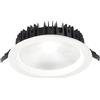 Gea luce GFA861C- FARETTO DA INCASSO TONDO BIANCO LED 3000K 2400LM 30W D.22,2CM ALLUMINIO E VETRO