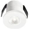 Gea luce GFA901N- FARETTO DA INCASSO A MOLLA IN ALLUMINIO A LED 4000K 180LM 3W COLORE BIANCO D.3,5CM