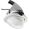 Gea luce GFA911C- FARETTO DA INCASSO REGOLABILE IN ALLUMINIO A LED 3000K 3200LM 40W COLORE BIANCO D.15CM