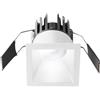 Gea luce GFA951C- FARETTO DA INCASSO QUADRATO 5,6X5,6 CM LED 3000K 600LM 8W BIANCO OPACO