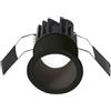 Gea luce GFA960C- FARETTO DA INCASSO NERO IN ALLUMINIO A LED 3000K 600LM 8W D.5,6CM