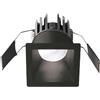 Gea luce GFA961C- FARETTO DA INCASSO NERO IN ALLUMINIO A LED 3000K 600LM 8W QUADRATO 5,6X5,6CM