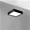 Gea luce AOI P/P - PLAFONIERA ALLUMINIO NERO A LED 3000-4000K 1900-2000lm 30W DIMMERABILE