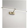 Gea luce GAP443N- APPLIQUE A PARETE IN METALLO BRUNITO A LED 4000K 451LM 8W 48,4CM