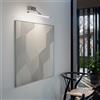 Gea luce GAP460N- APPLIQUE A PARETE IN METALLO NICKEL SATINATO A LED 4000K 591LM 12W 71CM