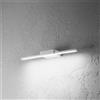 Gea luce GAP490C- APPLIQUE LED IN ALLUMINIO 3000K 870LM 12W IP44 51,5CM BIANCO OPACO