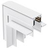 Gea luce GBIGIB3- ANGOLO MECCANICO 90° PARETE/SOFFITTO SISTEMA BINARIO INCASSO COLORE BIANCO
