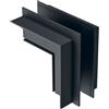 Gea luce GBIGIN2- ANGOLO 90° PER SISTEMA O BINARIO INCASSO SOFFITTO/PARETE NERO