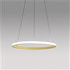 Gea luce IOLE S/1 - LAMPADARIO A SOSPENSIONE ORO LED 3000K 1400LM 28W DIMMERABILE