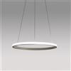 Gea luce IOLE S/1 - LAMPADARIO A SOSPENSIONE TITANIO LED 3000K 1400LM 28W DIMMERABILE