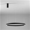 Gea luce CRISEIDE S/1G - LAMPADARIO A SOSPENSIONE NERO A LED DIMMERABILE 3000K 5200LM 100W D.96,6CM