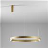 Gea luce CRISEIDE S/1G - LAMPADARIO A SOSPENSIONE ORO A LED DIMMERABILE 3000K 5200LM 100W D.96,6CM