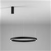 Gea luce CRISEIDE S/1P - LAMPADARIO A SOSPENSIONE 1 LUCE DIMMERABILE A LED 3000K 4200LM 80W D.80CM NERO