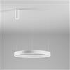 Gea luce CRISEIDE S/1P - LAMPADARIO A SOSPENSIONE 1 LUCE DIMMERABILE A LED 3000K 4300LM 80W D.80CM BIANCO