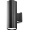 Gea luce GES1006- APPLIQUE IN ALLUMINIO 2 LUCI ATTACCO E27 COLORE GRIGIO ANTRACITE IP65
