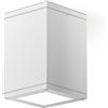 Gea luce GES1011- PLAFONIERA QUADRATA IN ALLUMINIO COLORE BIANCA 1 LUCE ATTCCO E27 IP65