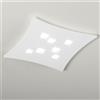 Gea luce ISOTTA P/G - PLAFONIERA COLORE BIANCO IN METALLO E ALLUMINIO 7 LUCI ATTACCO GX53