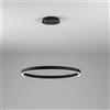 Gea luce CRISEIDE S/G - LAMPADARIO A SOSPENSIONE NERO 1 LUCE LED 3000K 4200LM 80W DIMMERABILE