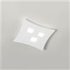 Gea luce ISOTTA P/P - PLAFONIERA COLORE BIANCO IN METALLO E ALLUMINIO 3 LUCI ATTACCO GX53