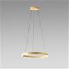 Gea luce CRISEIDE S/G - LAMPADARIO A SOSPENSIONE ORO 1 LUCE LED 3000K 4200LM 80W DIMMERABILE