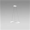 Gea luce CRISEIDE S/P - LAMPADARIO A SOSPENSIONE BIANCO 1 LUCE LED 3000K 3200LM 60W DIMMERABILE