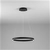 Gea luce CRISEIDE S/P - LAMPADARIO A SOSPENSIONE NERO 1 LUCE LED 3000K 3100LM 60W DIMMERABILE
