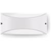Gea luce GES1030- APPLIQUE IN ALLUMINIO A LED 4000K 10W 550LM IP54 22X10CM BIANCO