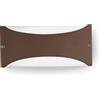 Gea luce GES1032- APPLIQUE IN ALLUMINIO A LED 4000K 10W 550LM IP54 22X10CM MARRONE