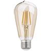 Gea luce GLA254V- LAMPADINA ATTACCO E27 D.6,4CM 2200K 806lm 8W IN VETRO AMBRATO