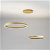Gea luce CRISEIDE SS/2D - SOSPENSIONE ORO A LED 3000K 3800LM 75W(35W+840W) DIMMERABILE
